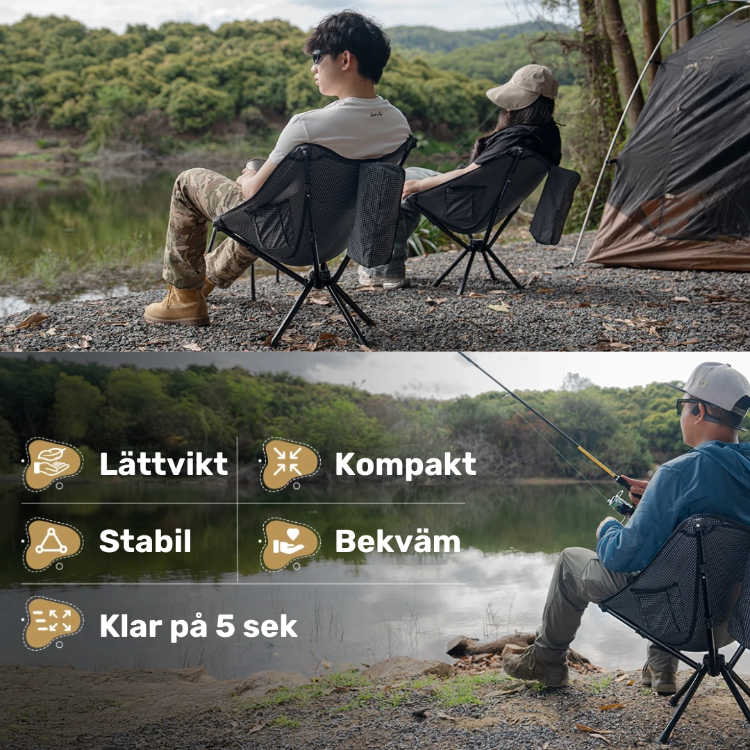 Kompakt campingstol – Landlivet™ Mini Explorer