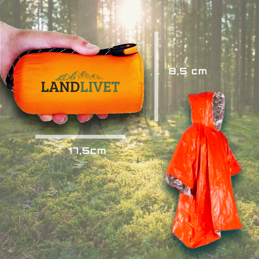 Kompakt nödponcho – Landlivet™ Survival Bivy 120g