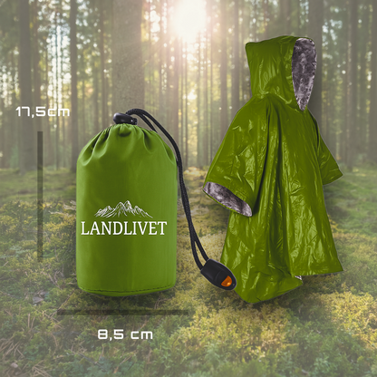 Kompakt nödponcho – Landlivet™ Survival Bivy 120g